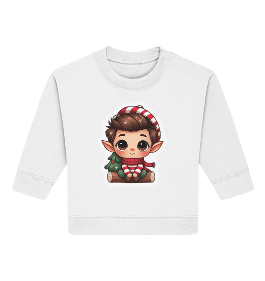 Christmax baby elf - Baby Organic Sweatshirt